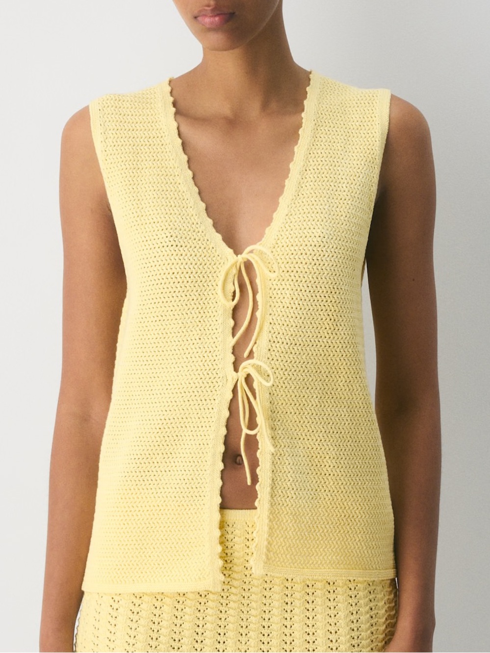 NWT Aritzia Little Moon Size Large 100% Cotton Andalusia Vest